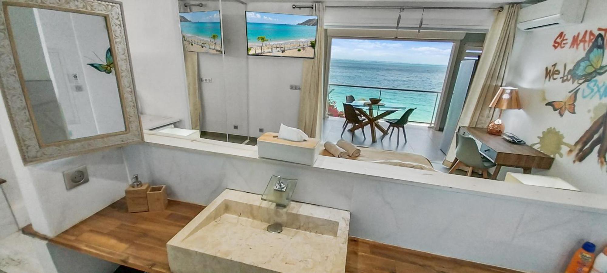 Official Page "Residence Bleu Marine" - Sea View Apartments & Studios - Saint-Martin French Side Grand Case Exteriér fotografie