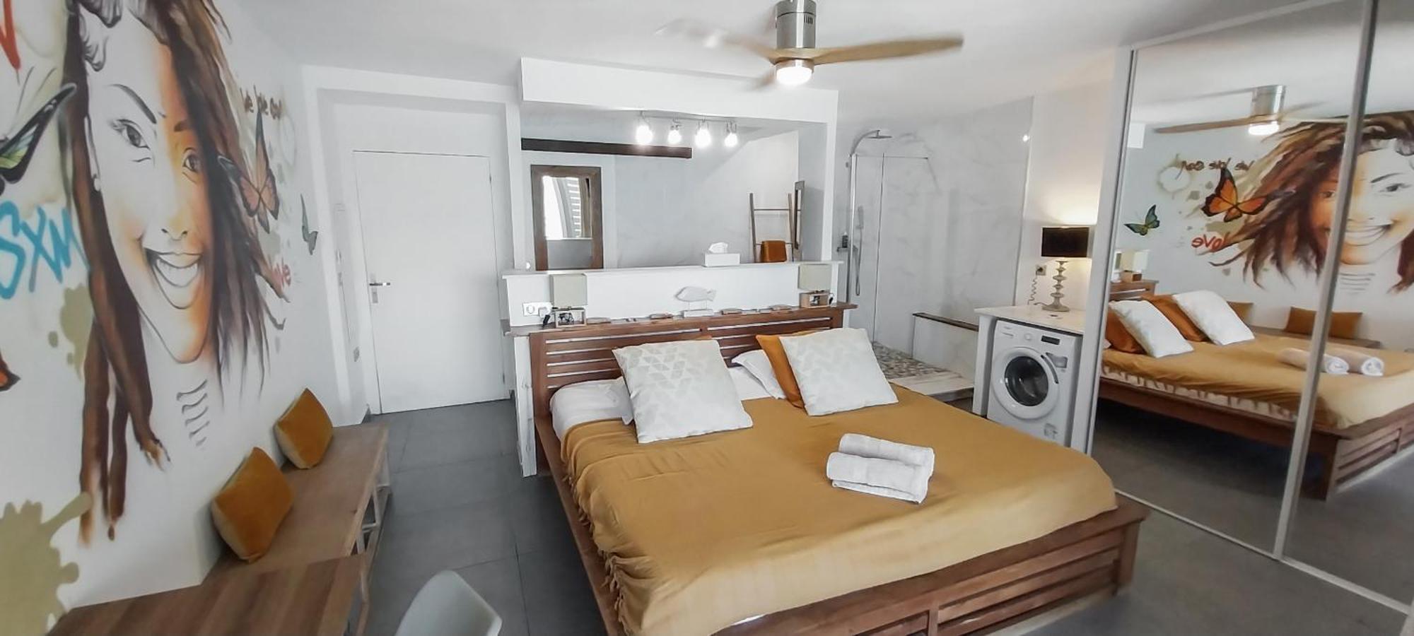 Official Page "Residence Bleu Marine" - Sea View Apartments & Studios - Saint-Martin French Side Grand Case Pokoj fotografie